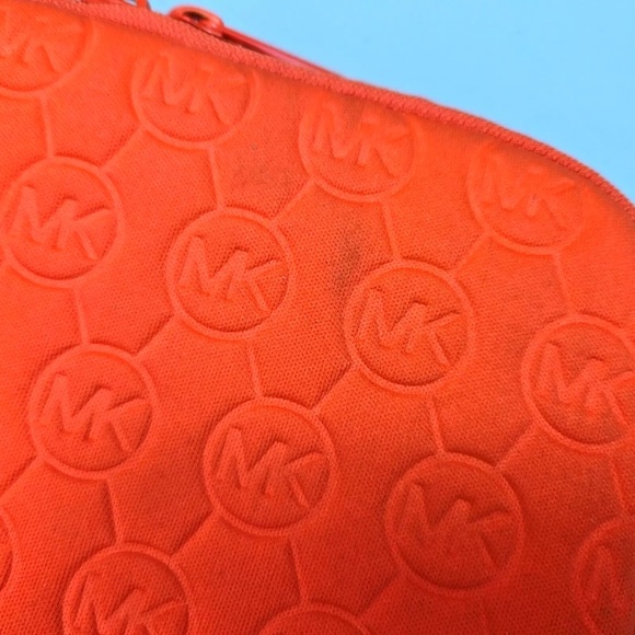 Michael Kors Neoprene Tablet E-reader IPad Sleeve Cover Pouch 8"x10" Orange Zip - Picture 5 of 9